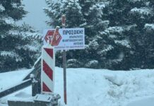 Με αλυσίδες η κυκλοφορία προς το Χιονοδρομικό Κέντρο Παρνασσού