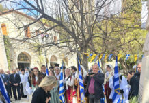 Μονή του Οσίου Λουκά στις 27 Μαρτίου 1821, σηματοδοτεί την έναρξη της Επανάστασης στη Ρούμελη.