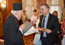 Με τον Οικουμενικό Πατριάρχη κκ Βαρθολομαίο συναντήθηκε ο Δήμαρχος Λεβαδέων Δημήτρης Καραμάνης